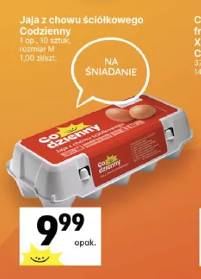 Jajka kurze z chowu ściółkowego Codzienny promocja w Delikatesy Centrum