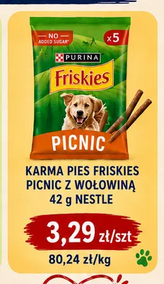 Karma dla psa Friskies Picnic z wołowiną promocja w emma MARKET