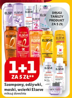 Szampony, odżywki, maski, wcierki Elseve promocja w Auchan