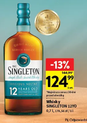 Whisky Singleton 12YO promocja w Intermarche