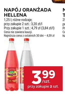 Napój Oranżada Hellena promocja w Stokrotka