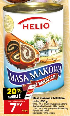 Masa makowa z bakaliami Helio promocja w Twój Market