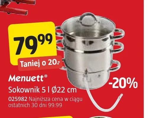 Sokownik 5 l Menuett promocja w Jula