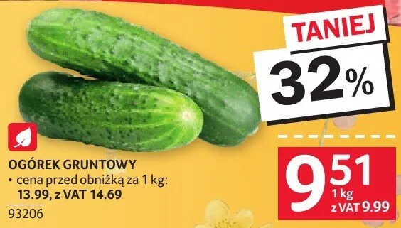 Ogórek gruntowy promocja w Selgros