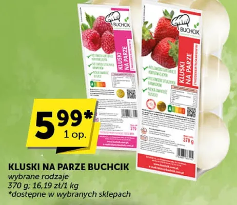 Kluski na parze Buhcick promocja w Groszek