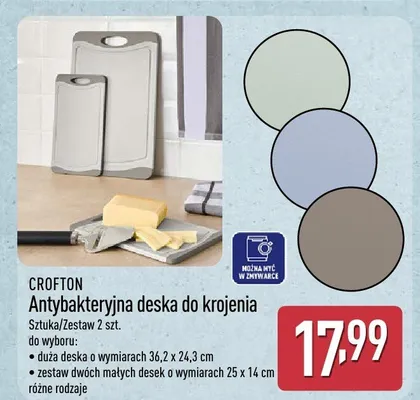 Antybakteryjna deska do krojenia Crofton promocja w Aldi