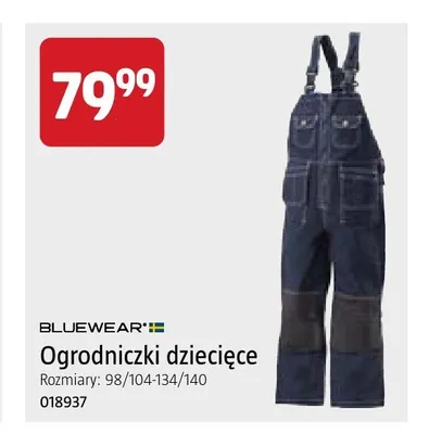 Ogrodniczki dziecięce Bluewear promocja w Jula