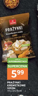 Prażynki krewetkowe wasabi Vifon promocja w Stokrotka