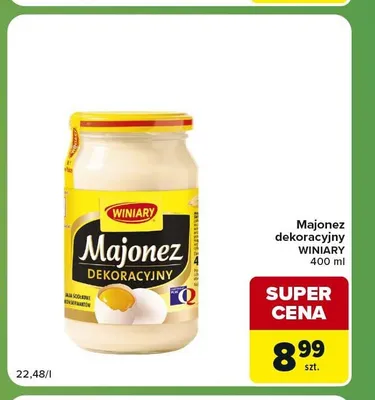 Majonez dekoracyjny Winiary promocja w Carrefour Express