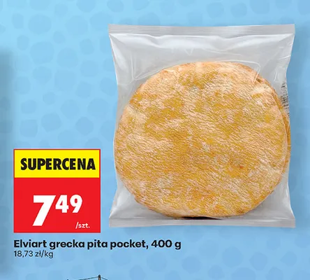 Grecka pita pocket Elviart promocja w Biedronka