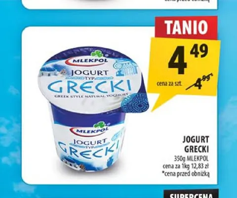 Jogurt grecki Mlekpol promocja w Arhelan