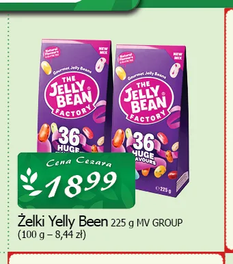 Żelki Yelly Been The Jelly Bean Factory promocja w CEZAR Delikatesy