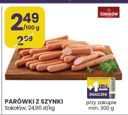 Parówki z szynki promocja w Stokrotka