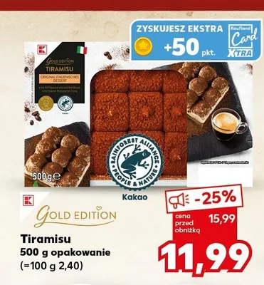 Tiramisu Gold Edition promocja w Kaufland