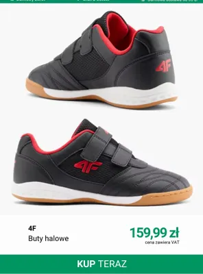 Buty halowe 4F promocja w Deichmann