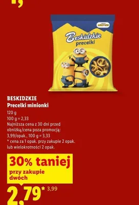 Precelki minionki Beskidzkie promocja w Lidl