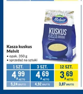 Kasza kuskus Melvit promocja w Makro
