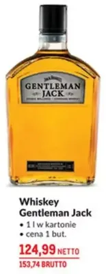 Whiskey Gentleman Jack promocja w Makro
