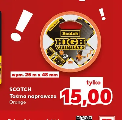 Taśma naprawcza Scotch Orange 25mx48 mm promocja w Kaufland