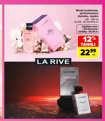 Woda perfumowana damska Her Choice La Rive promocja w Carrefour