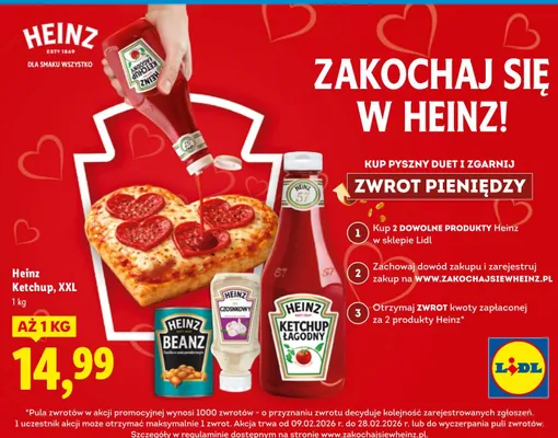 Ketchup XXL promocja w Lidl