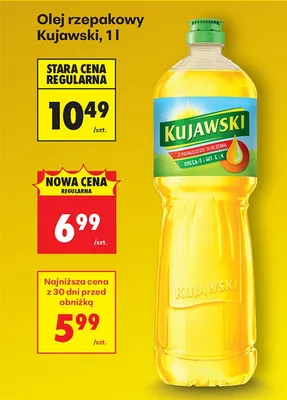 Olej rzepakowy Kujawski promocja w Biedronka