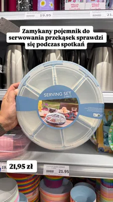 Pojemnik do serwowania przekąsek 6-częściowy promocja w Action