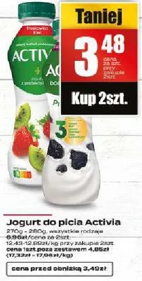 Jogurt do picia Activia promocja w Supeco
