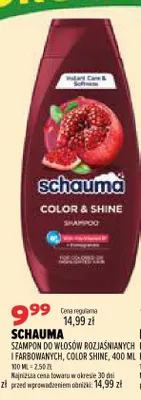 Szampon do włosów rozjaśnianych i farbowanych Color Shine Schauma promocja w Drogerie Natura
