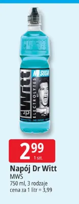 Napój Dr Witt electrolytes no sugar promocja w Leclerc