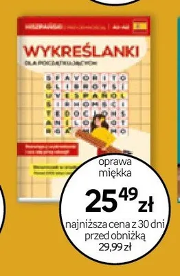 Książka Wykreślanki dla początkujących oprawa miękka promocja w Empik