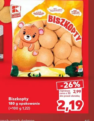 Biszkopty K-Classic promocja w Kaufland