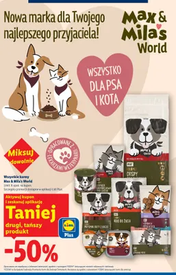 Sucha karma dla kota Adult Gourmet chrupiąca Mila's World promocja w Lidl