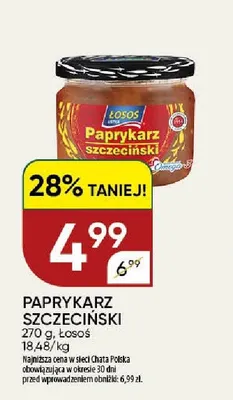 Paprykarz szczeciński Łosoś promocja w Chata Polska