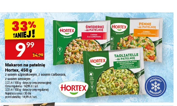 Makaron na patelnię Hortex z sosem serowym promocja w Twój Market