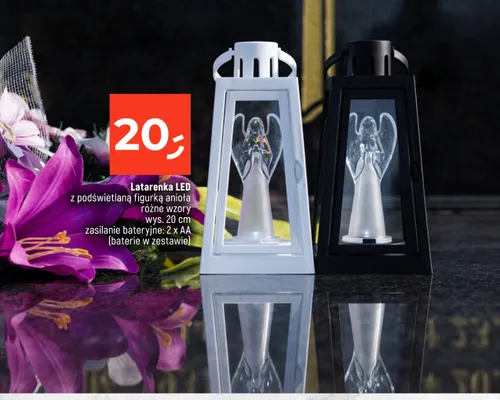Latarenka LED z podświetlaną figurką anioła promocja w Dealz