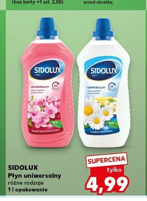 Płyn uniwersalny Sidolux Mydło marsylskie promocja w Kaufland