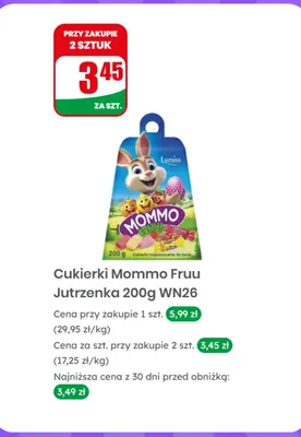 Cukierki Mommo Fruu  promocja w Dino