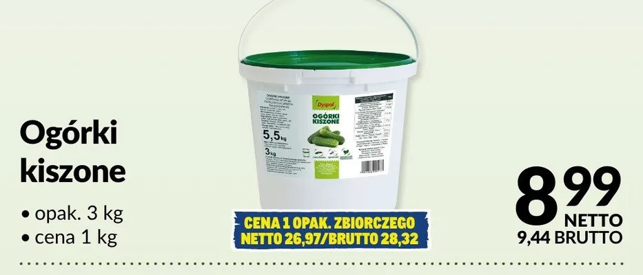 Ogórki kiszone promocja w Makro