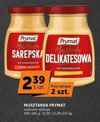 Musztarda Prymat Delikatesowa promocja w Groszek