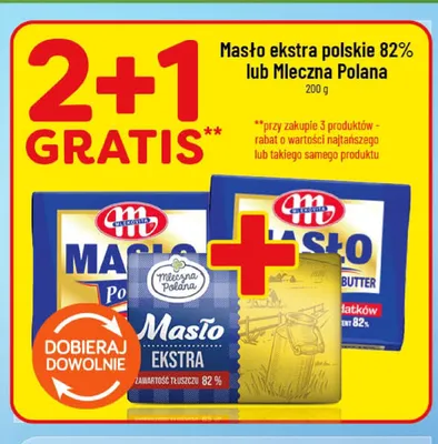 Masło ekstra Mleczna Polana promocja w POLOmarket