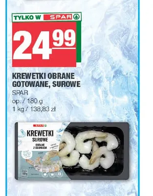 Krewetki obrane gotowane Spar promocja w SPAR