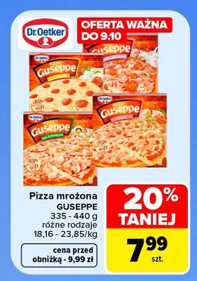 Pizza mrożona Guseppe Dr. Oetker promocja w Carrefour