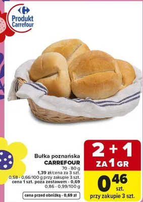 Bułka poznańska promocja w Carrefour