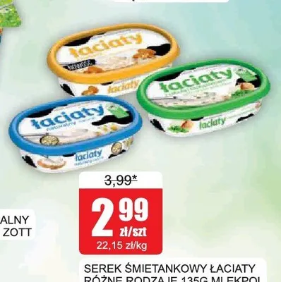 Serek śmietankowy Łaciaty Mlekpol promocja w Bingo