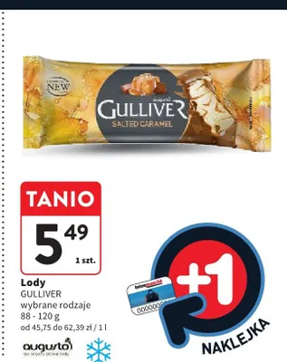 Lody GULLIVER Salted Caramel promocja w Intermarche