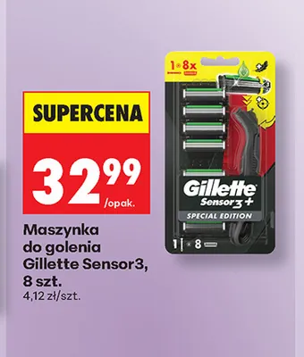 Maszynka do golenia Gillette Sensor3 8-pak promocja w Biedronka