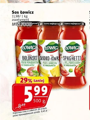 Sos boloński Łowicz promocja w Prim Market