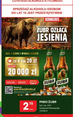 Piwo Żubr promocja w Chorten