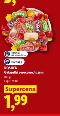 Galaretki owocowe Roshen luzem promocja w Lidl
